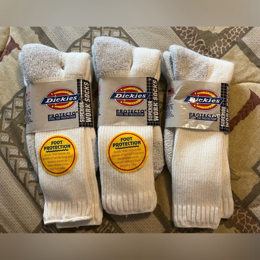 Dickies men’s superior work socks NWT made in the USA!